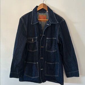 Levi’s Dark Denim Chore Jacket Workwear Utility Coat